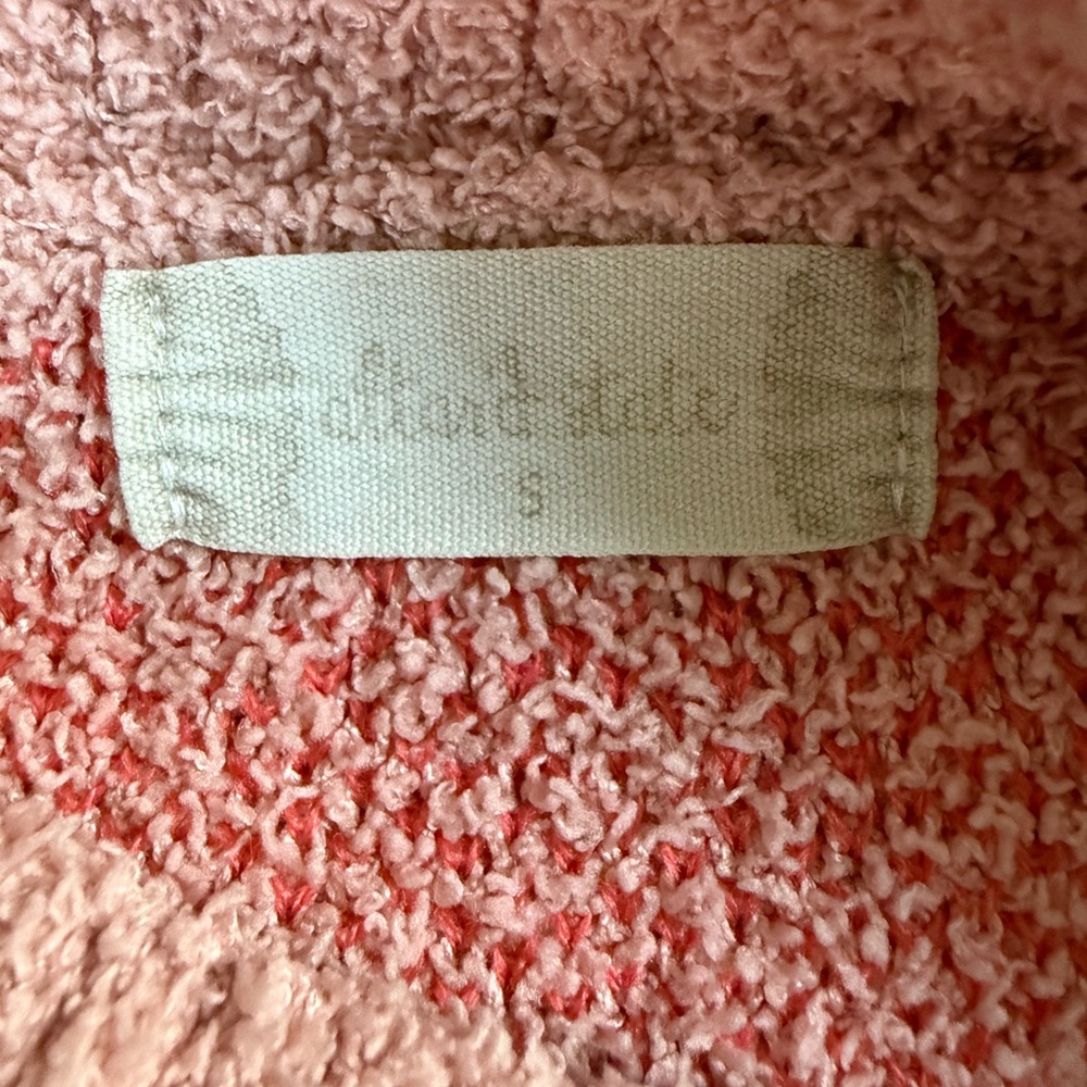 Altar’d State Sweater Women’s Small Floral Pink Peach Fuzzy Warm Soft Hippie - Picture 2 of 5